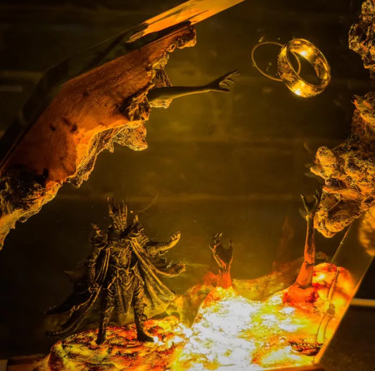 Sauron Figürlü Epoksi Reçineli Gece Lambası